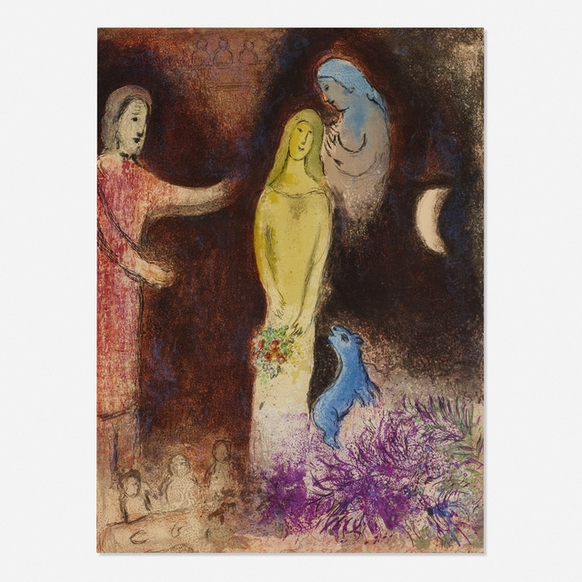 Marc Chagall, ‘Chloe vetue et coiffee par Cleariste (from Daphnis et Chloe)’, 1961, Rago/Wright