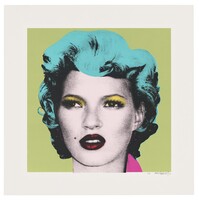 Banksy - Kate Moss - Green, Turquoise Blue Colourway