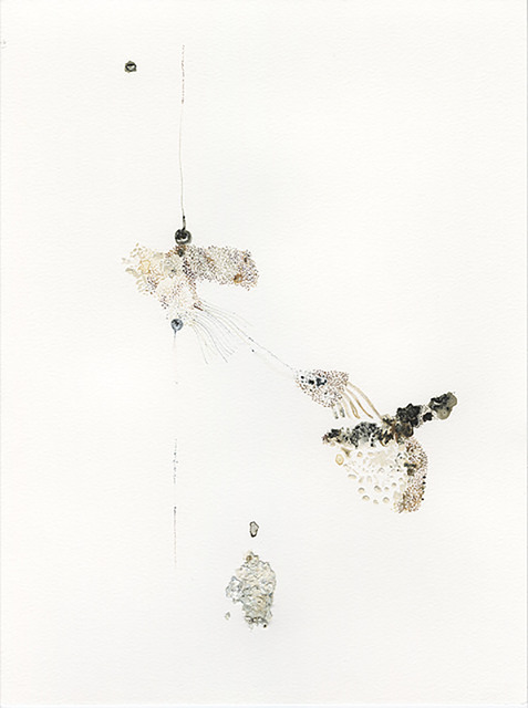 Daniela Busarello, ‘Tempo Plonger VIII Chuva 04-01-2019 rain’, 2019, Drawing, Collage or other Work on Paper, Papier Montval, Encre à base de gomme laque blanche, acrylique : brésil brun et gris de payne, graffiti., Mouvements Modernes