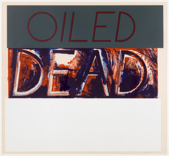 Bruce Nauman, ‘Oiled Dead (State)’, 1975, Print, Lithograph, Susan Sheehan Gallery