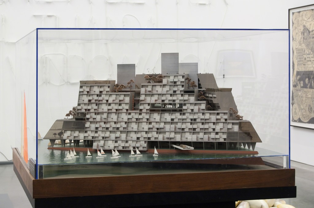 Installation view of R. Buckminster Fuller’s "Triton City Model" (1968) as part of special exhibition "Radical Seafaring" on view at the Parrish Art Museum, Water Mill, New York, May 8 – July 24, 2016. Photo: Gary Mamay Installation view of R. Buckminster Fuller’s "Triton City Model" (1968) as part of special exhibition "Radical Seafaring" on view at the Parrish Art Museum, Water Mill, New York, May 8 – July 24, 2016. Photo: Gary Mamay
