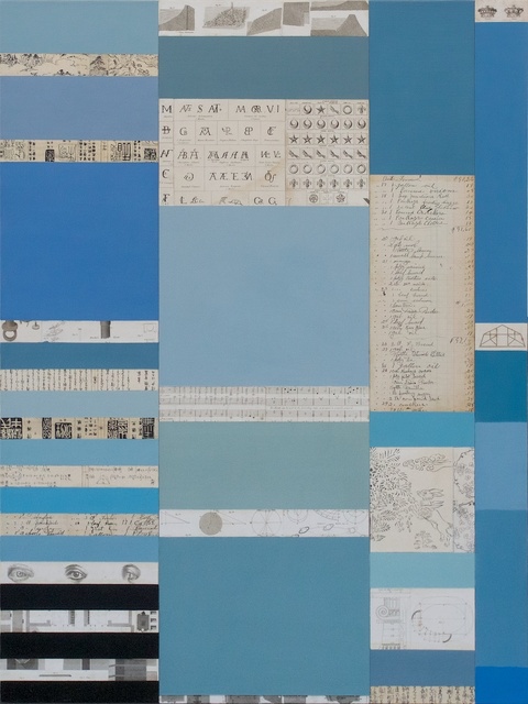 Mitch Jones, ‘Rhyme & Rhythm Series, Blues’, 2014, Painting, Oil and mixed media on canvas, Andrea Schwartz Gallery