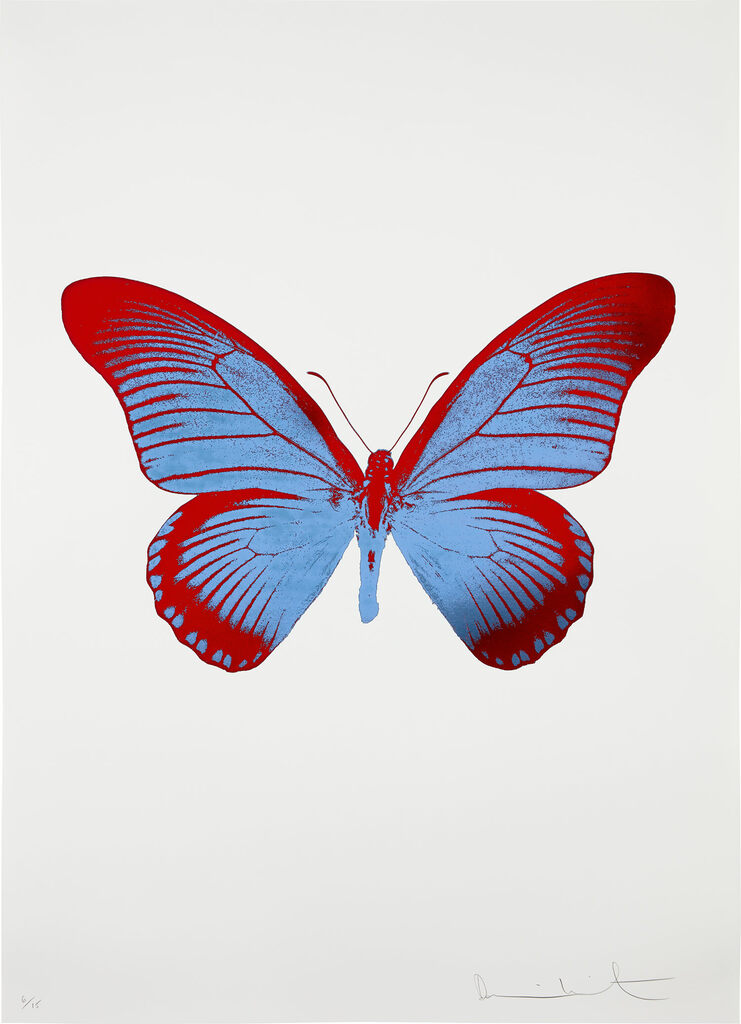Damien Hirst - The Souls IV - Frost Blue/Chilli Red