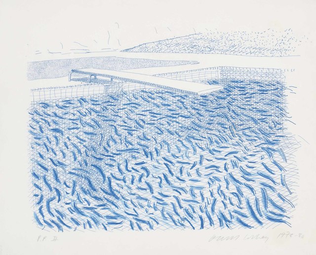 David Hockney, ‘Lithographic water made of lines and crayon’, 1978-80, Christie's
