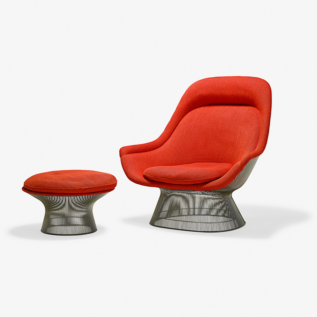 Warren Platner Knoll International Lounge Chair And Ottoman New