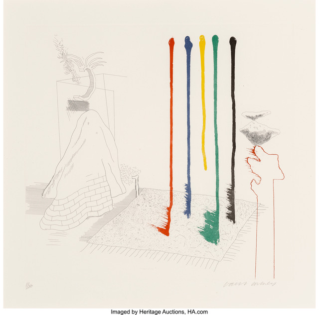 David Hockney, ‘I Say They Are, pl. 16, from The Blue Guitar’, 1976, Heritage Auctions