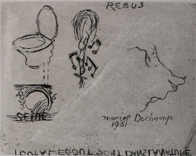 Marcel Duchamp, ‘Rebus’, 1961, Gilden's Art Gallery