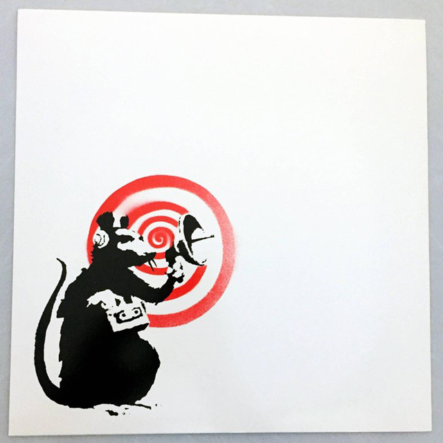 Banksy, ‘Radar Rat (Dirty Funker LP)’, 2008, EHC Fine Art Gallery Auction