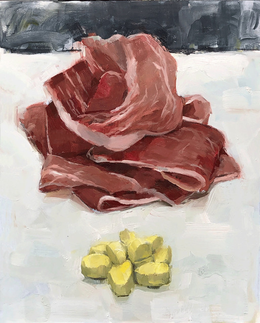 Tom Giesler, ‘Health Study 6: prosciutto xanax’, 2020, Painting, Oil on panel, McVarish Gallery
