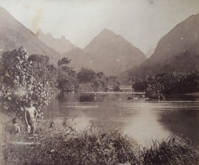 Charles Georges Spitz, ‘Tahiti. Riviere de Tautira’, 1888, Photography, Albumen silver print, Grob Gallery