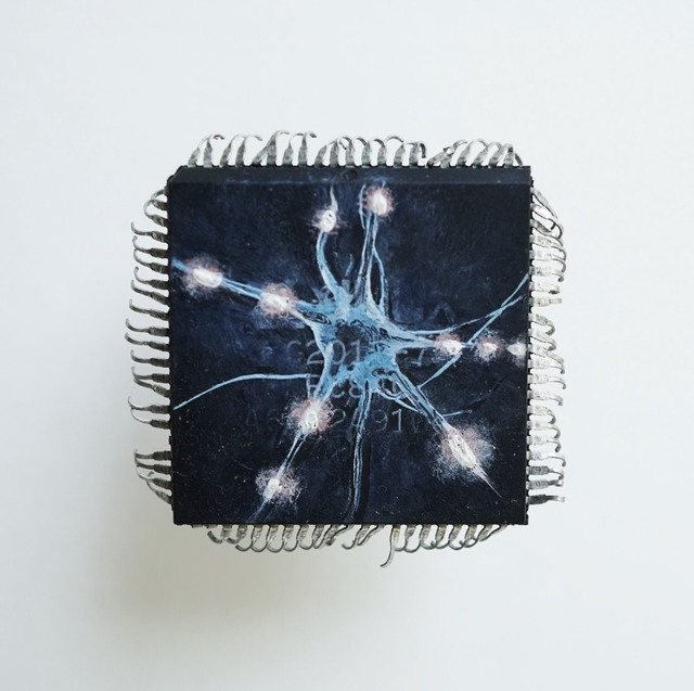 Yuri Zupancic, ‘Neuron ’, 2014, Painting, Oil Painting on Microchip, Gonzo Gallery
