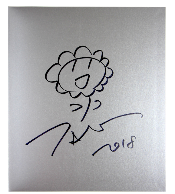 Takashi Murakami, ‘Original Flower drawing’, 2018, Drawing, Collage or other Work on Paper, Marker on endpaper, EHC Fine Art