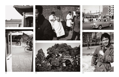 Six works: (i) Temple Roofs; (ii) Street Scene (People with Bicycles); (iii) Outdoor Barbers; (iv) Building and Trees; (v) Street Scene (Car); (vi) Alfred Siu