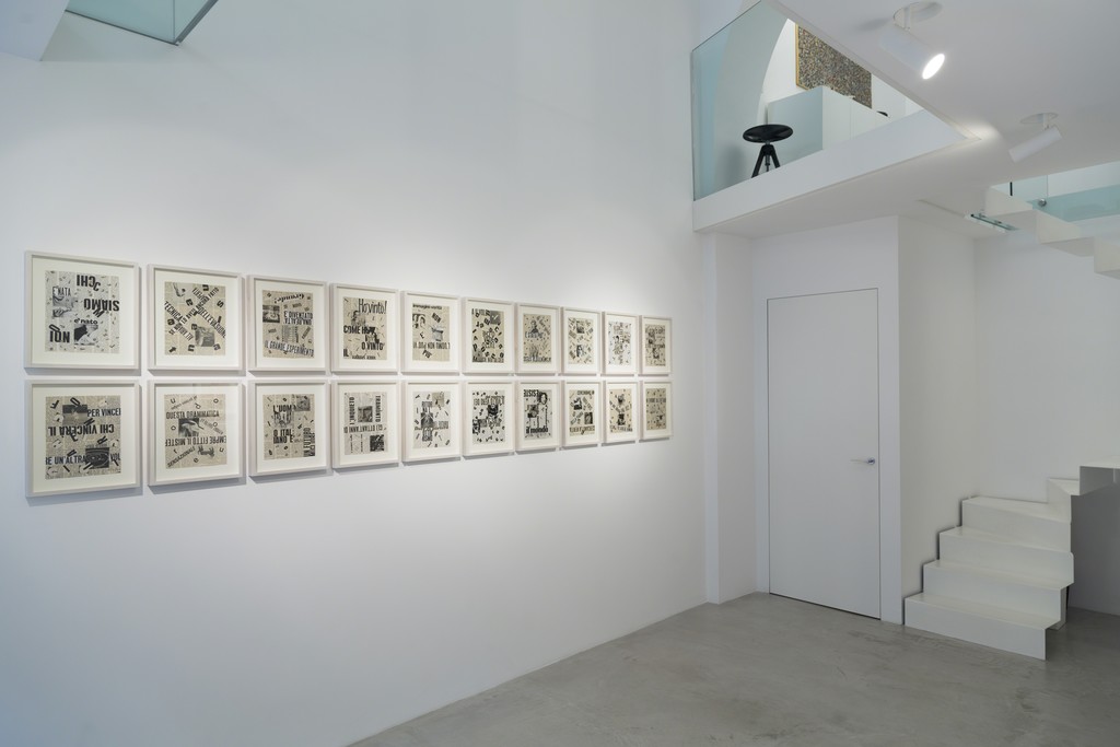 Nanni Balestrini, Periscope, exhibition view Nanni Balestrini, Periscope, exhibition view