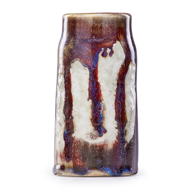 Ernest Chaplet, ‘Cylindrical Oxblood Vase, France’, Late 19th C., Rago/Wright
