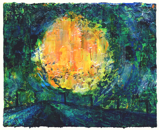 SofiL, ‘Harvest Moon’, 2017, Painting, Acrylic on canvas, New York Studio School