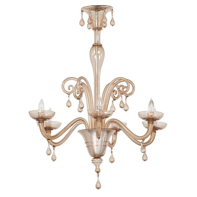 Napoleone Martinuzzi, ‘Chandelier, Italy’, First half 20th C., Design/Decorative Art, Blown Glass, Aluminum, Rago/Wright