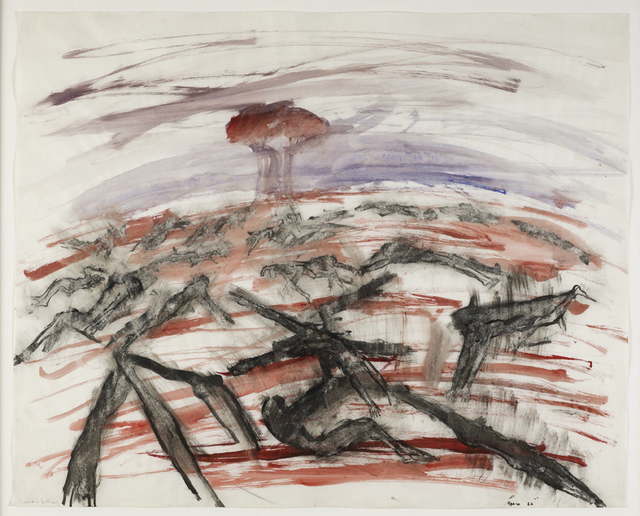 Nancy Spero, ‘Bomb and Victims’, 1967, Anthony Reynolds Gallery