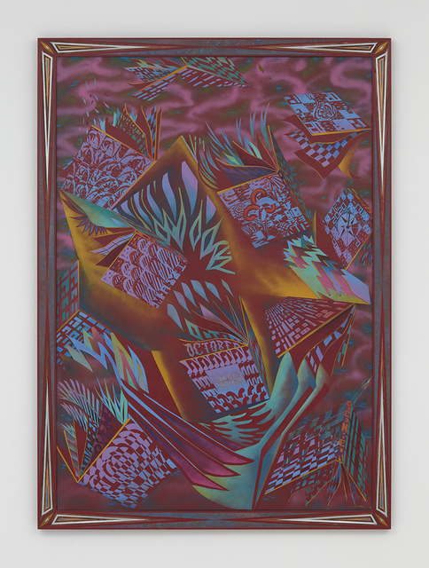 Zach Harris, ‘Twelve Months (for 2020)’, 2016-2017 , Painting, Water-based paint on carved wood, David Kordansky Gallery
