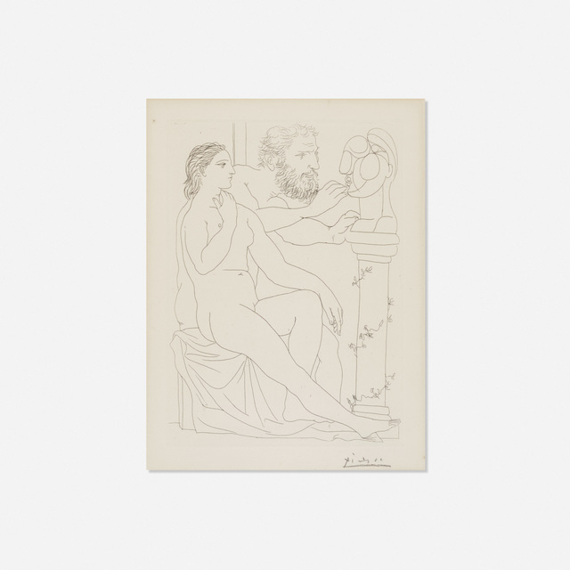 Pablo Picasso, ‘Sculpteur, Modele et Buste sculpte from La Suite Vollard’, 1933, Rago/Wright