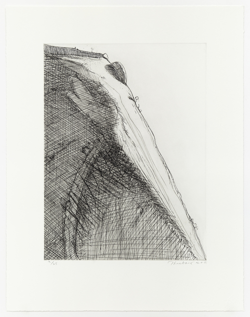 Wayne Thiebaud, ‘Heart Ridge’, 2011, Print, Hard ground etching with drypoint, Mary Ryan Gallery, Inc