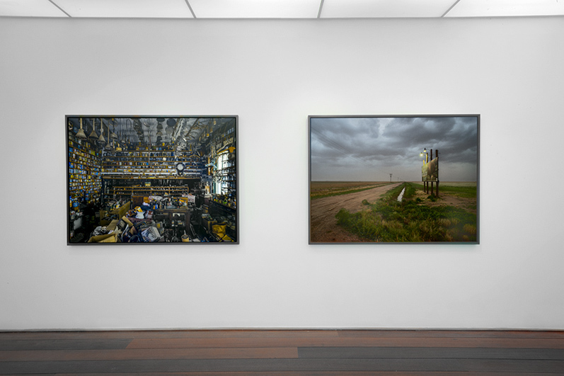 "Simon's Schoolhouse Museum"
Pennington County, South Dakota, 2014
50 x 60 inch
"Approching Dust Storm"
Floyd County, Texas, 2013
50 x 60 inch "Simon's Schoolhouse Museum"
Pennington County, South Dakota, 2014
50 x 60 inch
"Approching Dust Storm"
Floyd County, Texas, 2013
50 x 60 inch