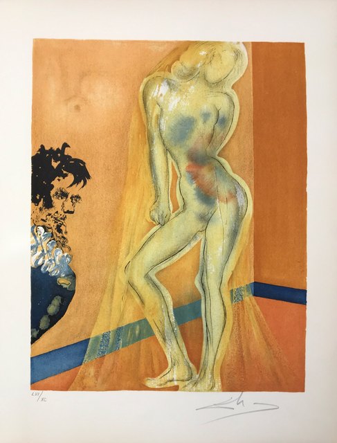 Salvador Dalí, ‘Allegory : The Chevalier's Dream of Cecile ’, 1969, Drawing, Collage or other Work on Paper, Lithograph, Dali Paris