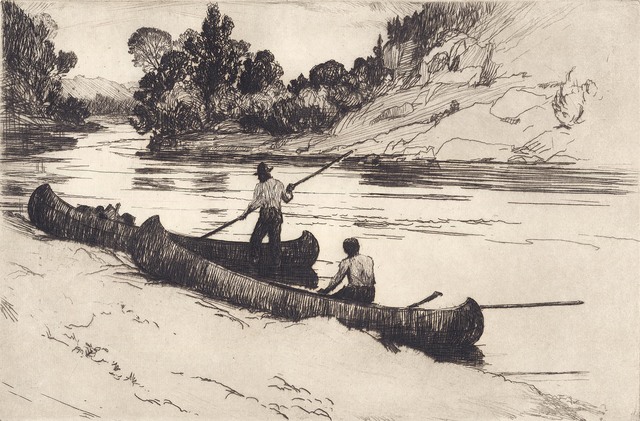 Frank Weston Benson, ‘On the Kedgwick.’, 1923, Print, Etching,, The Old Print Shop, Inc.