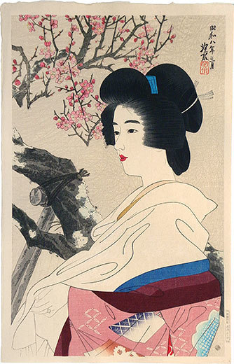 Itō Shinsui, ‘The Second Collection of Modern Beauties: Red Blossoms’, 1933, Scholten Japanese Art