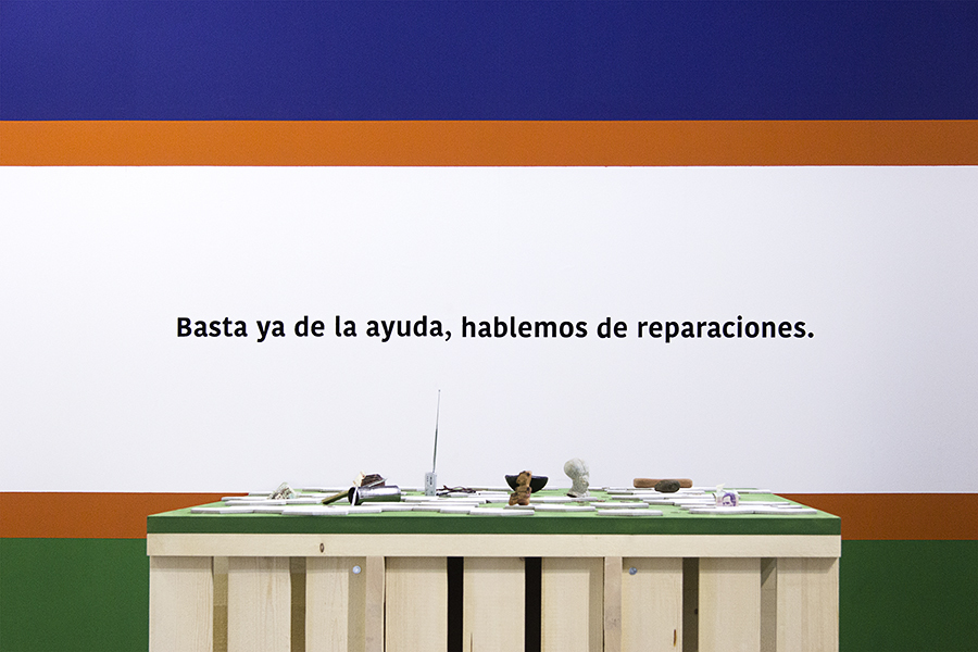 Beto Shwafaty, Hablemos de reparaciones, 2016. Installation view Beto Shwafaty, Hablemos de reparaciones, 2016. Installation view