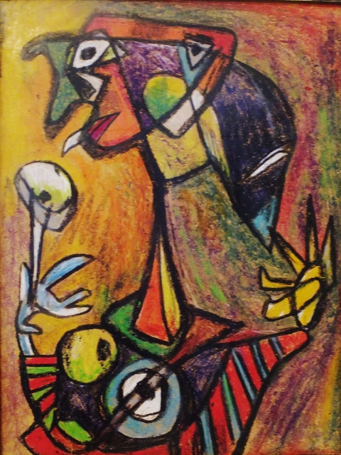 Rolph Scarlett, ‘Surrealist Head’, ca. 1930, Painting, Pastel on paper, Lawrence Fine Art