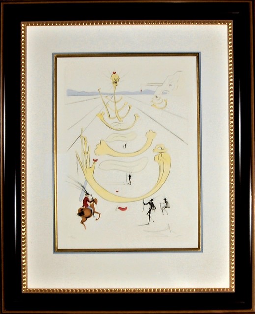 Salvador Dalí, ‘"Masque de la Mort" from the suite "Quevedo Visioner"’, 1975, Joseph Grossman Fine Art Gallery