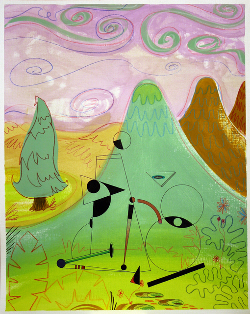 Adriana Minoliti, ‘Fantasía 19’, 2015, Drawing, Collage or other Work on Paper, Acrylic, ink and charcoal on canvas paper, Agustina Ferreyra