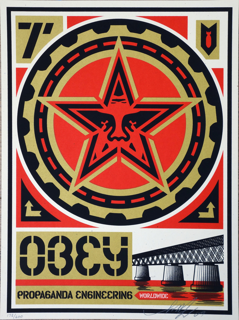 Shepard Fairey, ‘Propaganda Engineering’, AYNAC Gallery