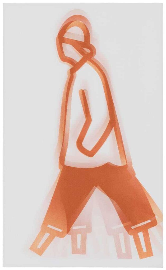 Julian Opie - Turn ups, from: Old Street Walkers