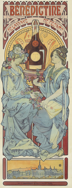 Alphonse Mucha, ‘Bénédictine’, 1898, Rennert’s Gallery