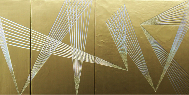 Sylvia Hommert, ‘ “3 Panel Gold Stingray”’, 2015-2016, Parlor Gallery