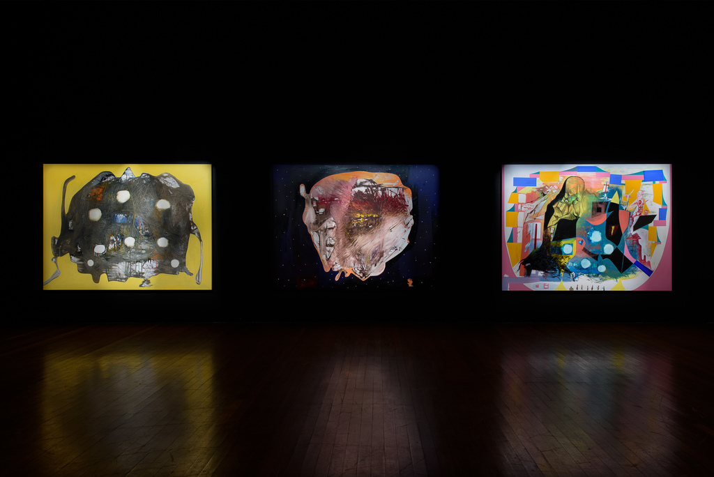 Exhibition view, Gareth Sansom, It’s Now or Never, Roslyn Oxley9 Gallery (9 - 31 August 2019). Photo: Luis Power Exhibition view, Gareth Sansom, It’s Now or Never, Roslyn Oxley9 Gallery (9 - 31 August 2019). Photo: Luis Power