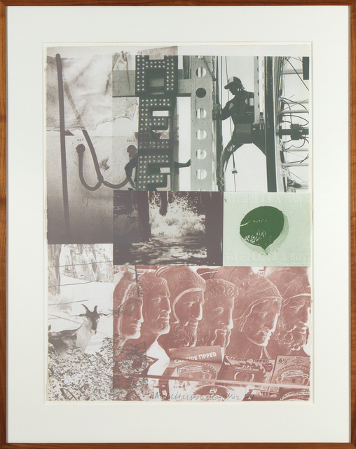 Robert Rauschenberg, ‘American Pewter with Burroughs II’, 1981, Heather James Gallery Auction