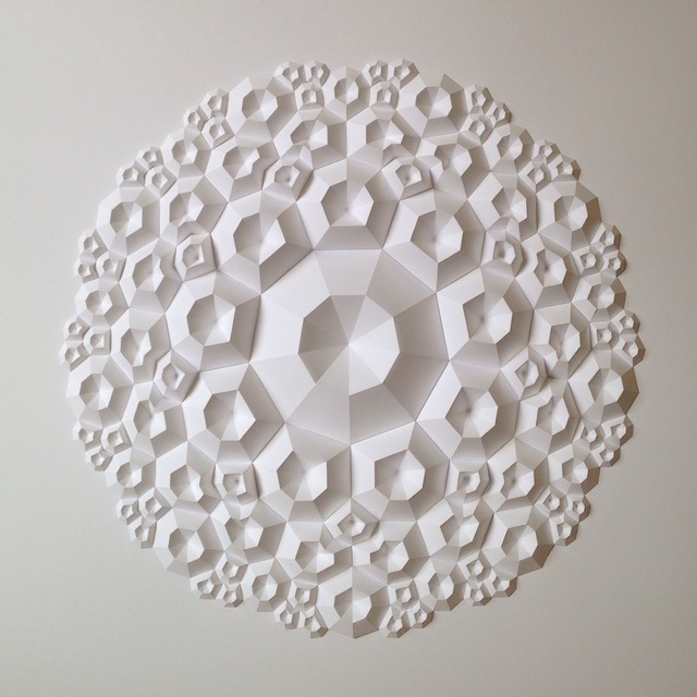 Matt Shlian, ‘Enneagon’, 2019, Drawing, Collage or other Work on Paper, Paper, Duran Mashaal