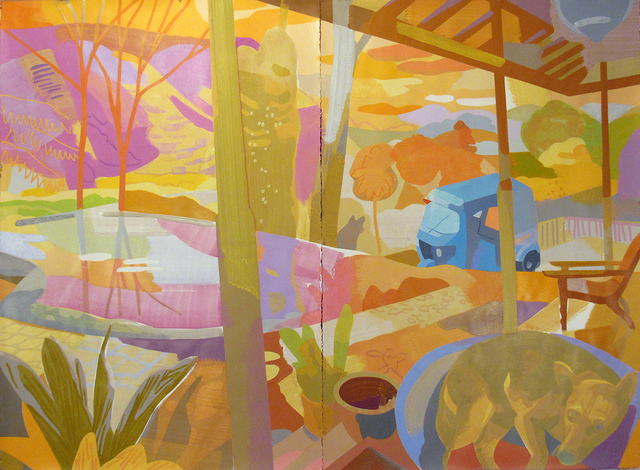 Justin Kim, ‘Amba Tea Estate, Sri Lanka’, 2020, Mixed Media, Mixed media on paper, Cade Tompkins Projects