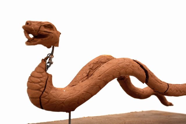 Huang Yong Ping 黄永砯, ‘Maquette for the 1999 Venice Biennale, Pavilion of France, One Man Nine Animals, Figure 3’, 1999, Ethan Cohen New York