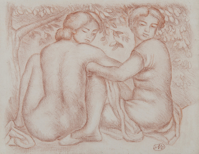 Aristide Maillol, ‘Deux jeunes femmes sous un arbre’, Unknown, HELENE BAILLY GALLERY