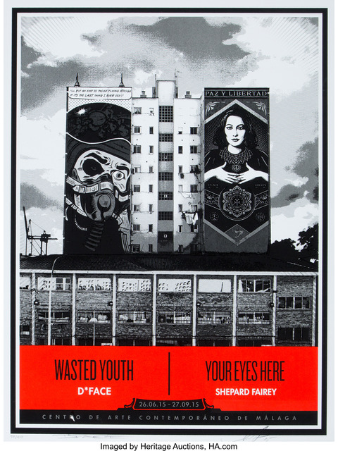 Shepard Fairey (OBEY), ‘"Wasted Youth/Your Eyes Here" (CAC Malaga Edition)’, 2015, Heritage Auctions