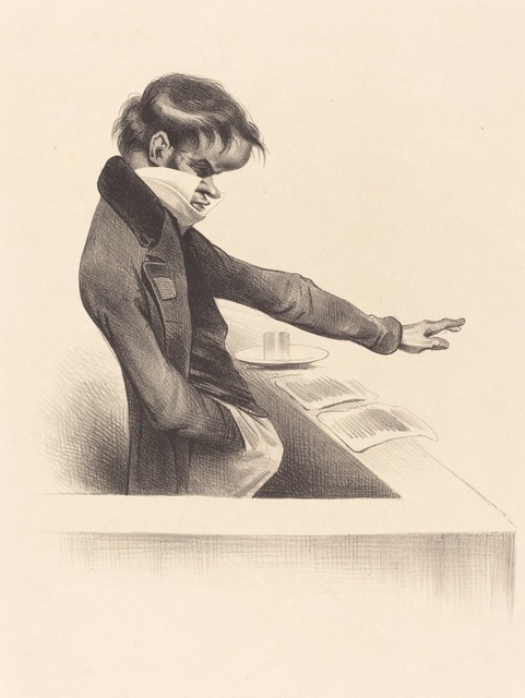 Honoré Daumier, ‘Viennet a la Tribune’, 1832, National Gallery of Art, Washington, D.C.