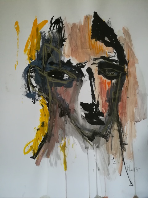 Pascal Briba, ‘Jules’, 2017, Painting, Acrylic and dry pastels on paper, Maison Depoivre