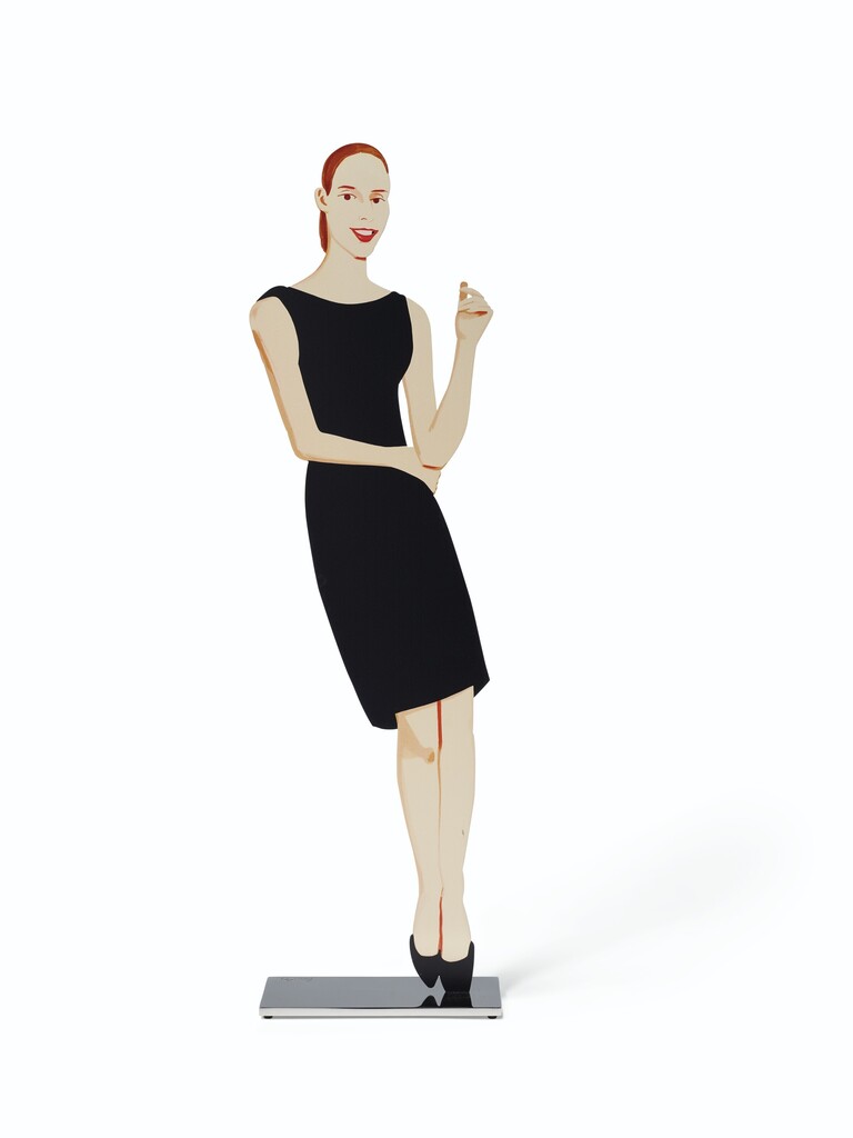 Alex Katz - Ulla, from Black Dress Cutouts