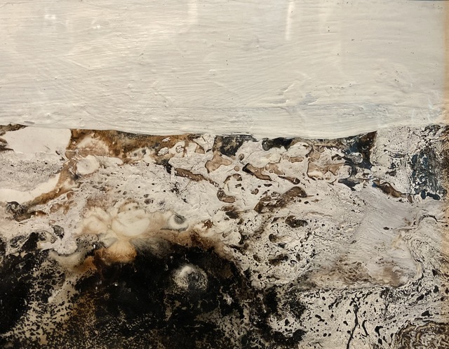 Case Baumgarten, ‘Banded Agate’, 2020, Mixed Media, Acrylic, stain, and resin on paper, Anne Neilson Fine Art