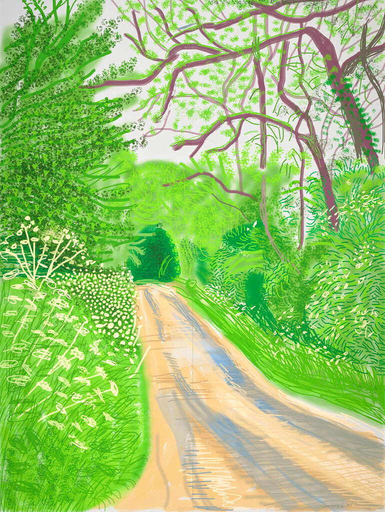 David Hockney - The Arrival of Spring in Woldgate, East Yorkshire in 2011 (twenty eleven) - 16 May