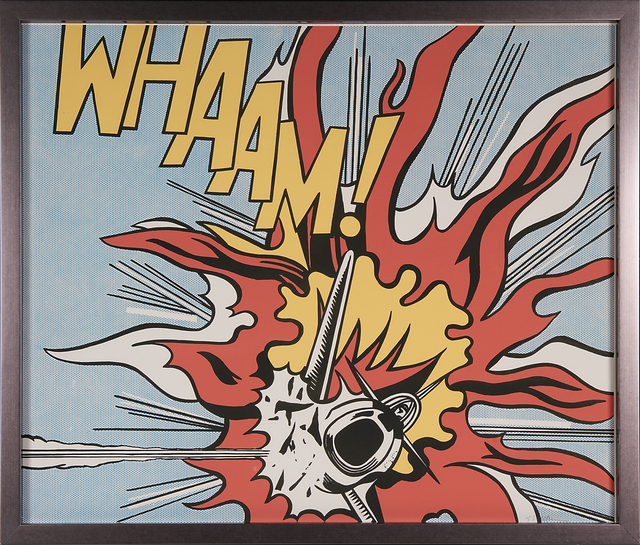 Deux Panels Pop Art Affiche en Menthe Roy Lichtenstein Affiche Set Of 2 Whaam